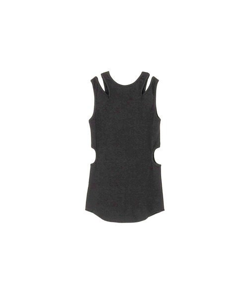 THINGS THAT MATTER(シングス ザット マター)の「NOTCH DESIGN 2-WAY SLEEVELESS TOPS / ノッチデザイン2ウェイスリーブレストップス(タンクトップ・レディース・ボルドー/ホワイト/ブラック・FREE)」の13枚目の写真