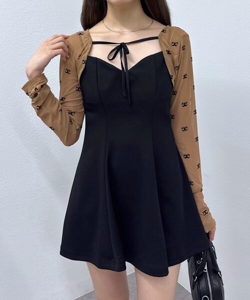 mline（エムライン）の「[mline]チュールボレロ（Tシャツ/カットソー・レディース・ブラック/ブラウン・FREE）」の16枚目の写真