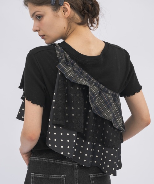 idem（イデム）の「many ways multi wrap skirt / マルチウェイ巻きスカート（スカート・レディース・ブラック/アイボリー・FREE）」の8枚目の写真