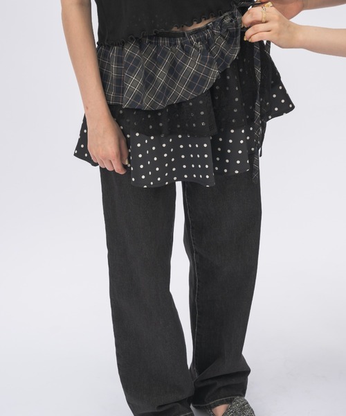 idem（イデム）の「many ways multi wrap skirt / マルチウェイ巻きスカート（スカート・レディース・ブラック/アイボリー・FREE）」の9枚目の写真