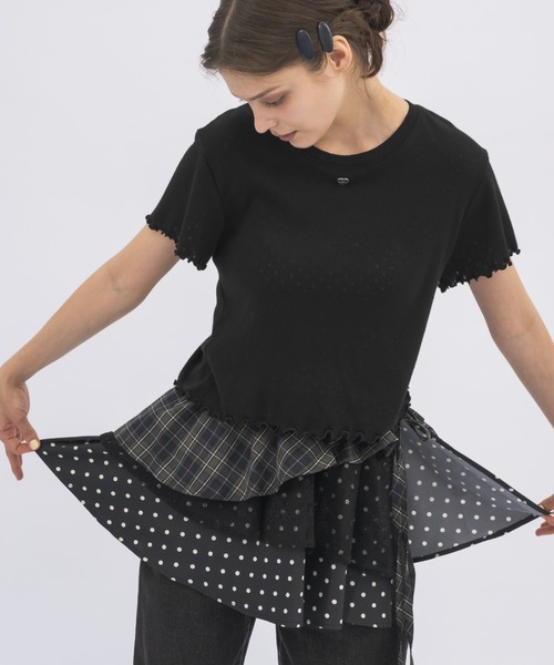 idem（イデム）の「many ways multi wrap skirt / マルチウェイ巻きスカート（スカート・レディース・ブラック/アイボリー・FREE）」の5枚目の写真