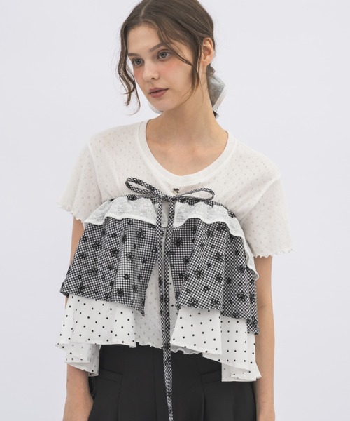 idem（イデム）の「many ways multi wrap skirt / マルチウェイ巻きスカート（スカート・レディース・ブラック/アイボリー・FREE）」の4枚目の写真