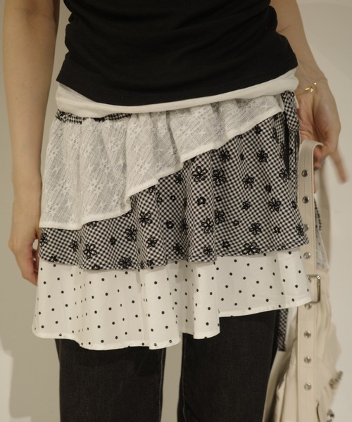 idem（イデム）の「many ways multi wrap skirt / マルチウェイ巻きスカート（スカート・レディース・ブラック/アイボリー・FREE）」の19枚目の写真