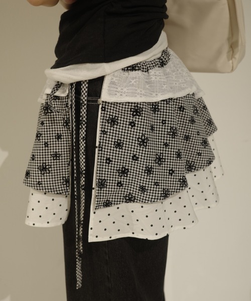 idem（イデム）の「many ways multi wrap skirt / マルチウェイ巻きスカート（スカート・レディース・ブラック/アイボリー・FREE）」の20枚目の写真