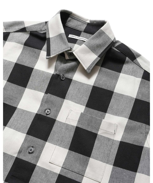 uniform experiment（ユニフォームエクスペリメント）の「YUNI YOSHIDA: MUD DOLL SHIRT（シャツ/ブラウス・メンズ・グリーン/ホワイト・1/2/3/4）」の12枚目の写真