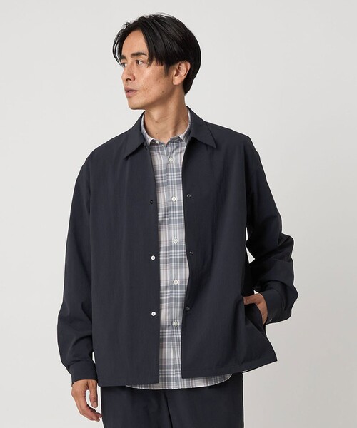 BEAUTY&YOUTH UNITED ARROWS（ビューティーアンドユースユナイテッドアローズ）の「360°MASTER リングドット シャツアウター セットアップ対応 ストレッチ ウォッシャブル（シャツ/ブラウス・メンズ・モカ/ネイビー/ブラック・S/M/L/XL）」の18枚目の写真