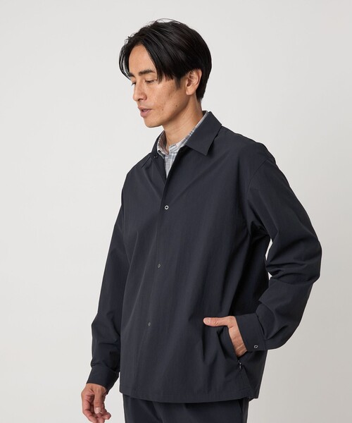BEAUTY&YOUTH UNITED ARROWS（ビューティーアンドユースユナイテッドアローズ）の「360°MASTER リングドット シャツアウター セットアップ対応 ストレッチ ウォッシャブル（シャツ/ブラウス・メンズ・モカ/ネイビー/ブラック・S/M/L/XL）」の21枚目の写真