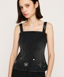 SLY(XC)́y2025AWzSTUDS DENIM BUSTIER-E X^bY fj rX`F C[ H(L~\[)