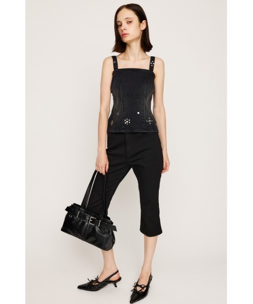 キャミソール 「2025AW」STUDS DENIM BUSTIER-B スタッズ デニム ビスチェ ビー 秋服 2025AW】STUDS DENIM BUSTIER-E スタッズ デニム ビスチェ イー
