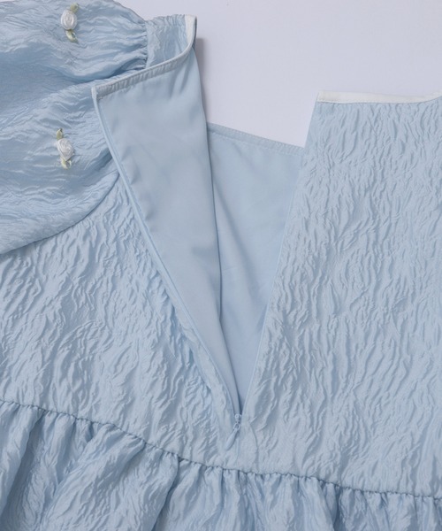 Fit more(フィットモア)の「ローズモチーフジャガードペプラムトップス(その他トップス・レディース・ピンク/ホワイト/ブルー・FREE)」の13枚目の写真
