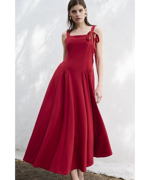 Jill Dress カッテイングミディドレス（ワンピース）｜Estella.K