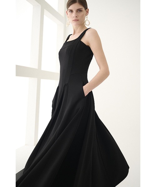 Estella.K(エステラケー)の「Jill Dress カッテイングミディドレス(ワンピース・レディース・ブラック/レッド/ブルー/セージグリーン・FREE)」の9枚目の写真
