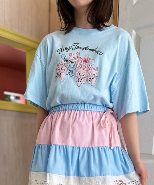 MILK(ミルク)の「Six Cat Tシャツ(Tシャツ/カットソー・レディース・B/C/A・S/M)」の3枚目の写真