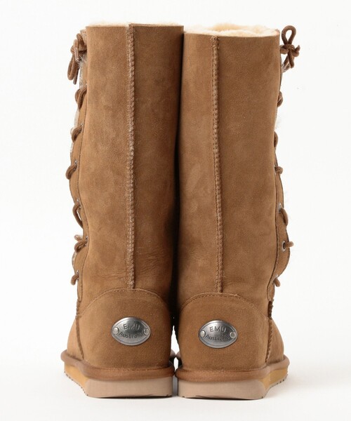 Ray BEAMS(レイビームス)の「【WEB限定】EMU / Platinum Hi Lace(ブーツ・レディース・ブラウン・23/24/25)」の2枚目の写真