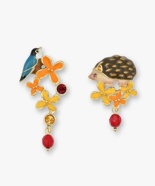 金木犀&アニマルモチーフ ピアス（ピアス（両耳用））｜ANNA SUI