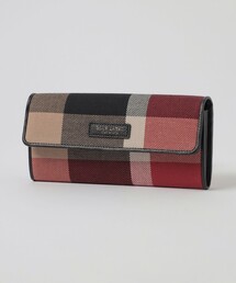 レザー長財布 レッド/ベージュ チェック柄★美品 ヘビ革 L字ファスナー長財布 – イビサ オンラインショップ