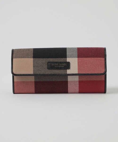 セール】クレストブリッジチェックキャンバス長財布（財布）｜BLUE