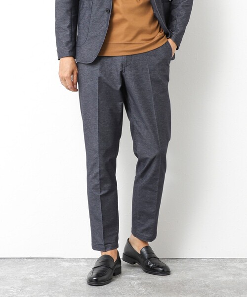 NOLLEY’S（ノーリーズ）の「《ビジカジ/セットアップ対応》【ALBINI】《吸水速乾》綾ジャージーイージーPT 25AW（その他パンツ・メンズ・ネイビー/ブラック・S/M/L/XL）」の2枚目の写真