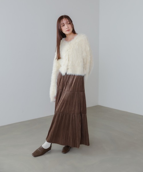 セール】ベロアプリーツスカート（スカート）｜Bab（バブ）の