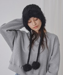 FILA | FILA SKI KNIT FURRY BONNET HOOD / フィラ(ハット)