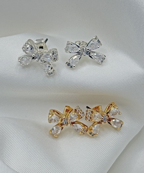 BAR JEWELLERY リボンピアス美品 和洋折衷ロープリボンピアス｜ボディピアス凛【公式】