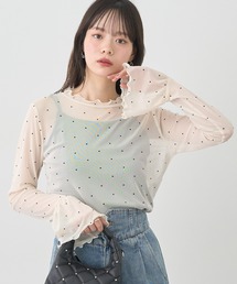 earth music&ecology | フロッキードットメロープルオーバー(Tシャツ/カットソー)