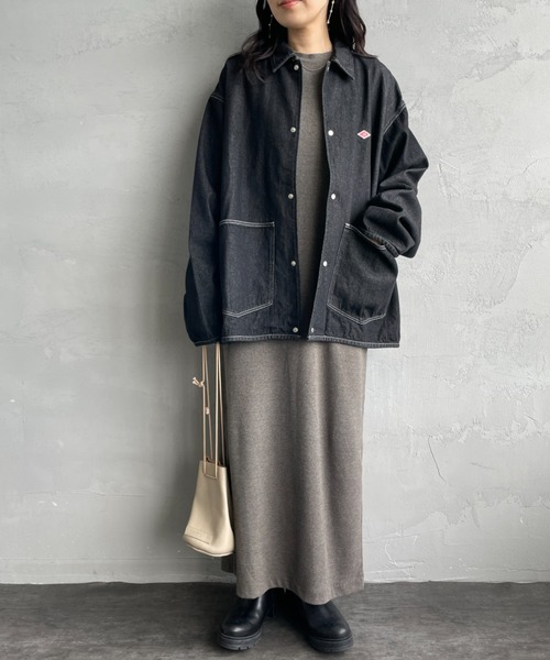 DANTON（ダントン）の「[DANTON/ダントン] KATSURAGI カバーオール デニムジャケット（デニムジャケット・レディース・ブラック/ブルー・40/42）」の8枚目の写真