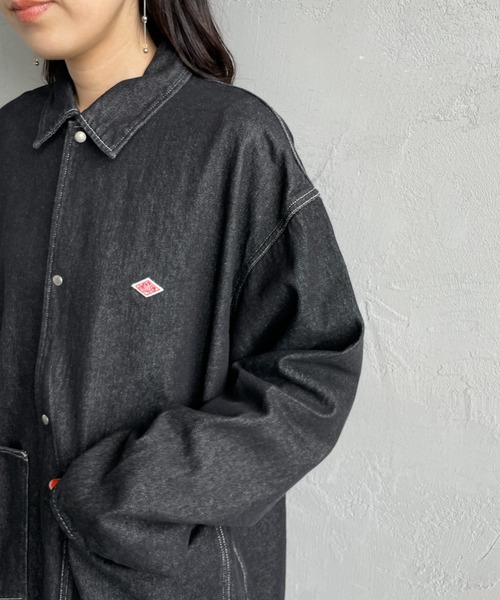 DANTON（ダントン）の「[DANTON/ダントン] KATSURAGI カバーオール デニムジャケット（デニムジャケット・レディース・ブラック/ブルー・40/42）」の13枚目の写真