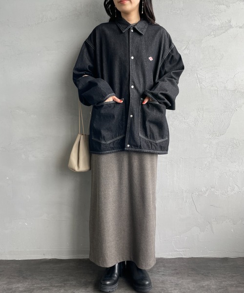 DANTON（ダントン）の「[DANTON/ダントン] KATSURAGI カバーオール デニムジャケット（デニムジャケット・レディース・ブラック/ブルー・40/42）」の12枚目の写真