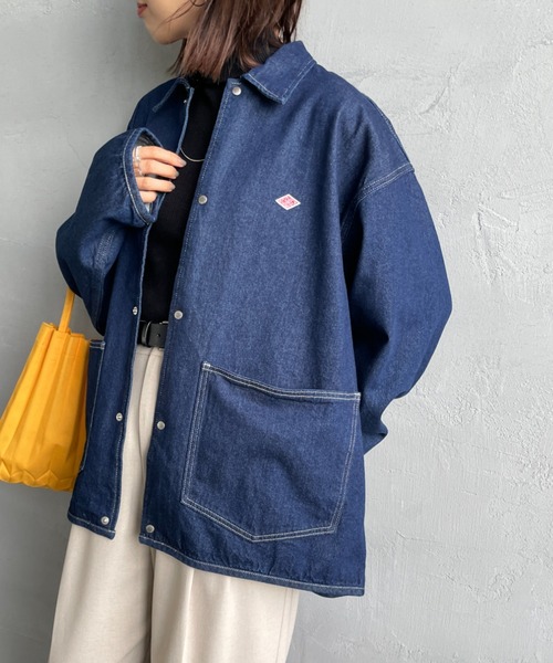 DANTON（ダントン）の「[DANTON/ダントン] KATSURAGI カバーオール デニムジャケット（デニムジャケット・レディース・ブラック/ブルー・40/42）」の16枚目の写真