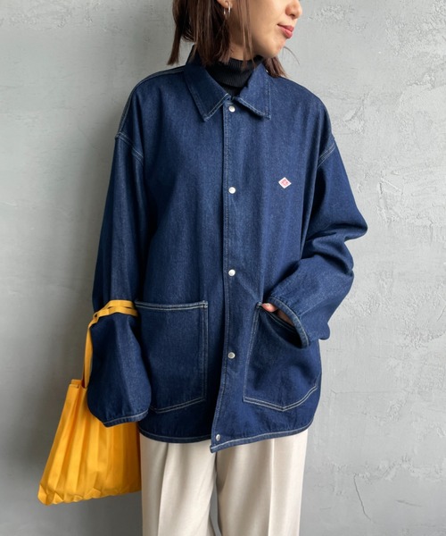 DANTON（ダントン）の「[DANTON/ダントン] KATSURAGI カバーオール デニムジャケット（デニムジャケット・レディース・ブラック/ブルー・40/42）」の18枚目の写真