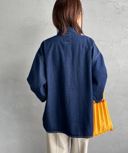 DANTON（ダントン）の「[DANTON/ダントン] KATSURAGI カバーオール デニムジャケット（デニムジャケット・レディース・ブラック/ブルー・40/42）」の20枚目の写真