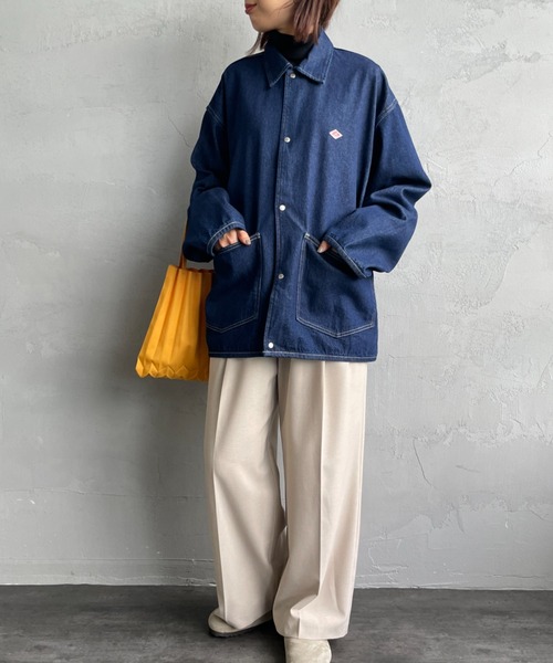 DANTON（ダントン）の「[DANTON/ダントン] KATSURAGI カバーオール デニムジャケット（デニムジャケット・レディース・ブラック/ブルー・40/42）」の22枚目の写真