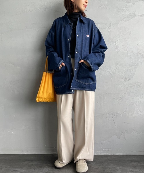 【美品】ダントン デニムジャケット Gジャン エンジニアジャケット カバーオール 美品】ダントン デニムジャケット Gジャン エンジニアジャケット