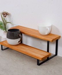 emesuelee（エメスーリー）の「ウッド2段シェルフ（家具）」