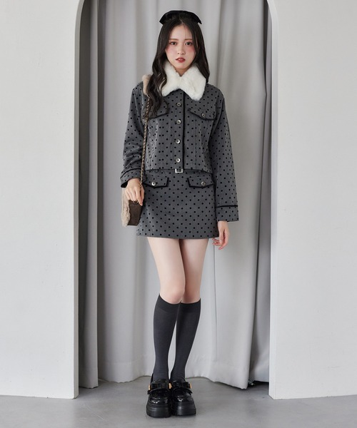 premium order/初回分完売/セットアップ対応】フェイクファー襟