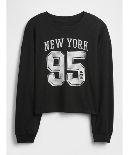 GAP(ギャップ)の「オーバーサイズ グラフィックTシャツ (キッズ)(Tシャツ/カットソー・キッズ・ブラック/オフホワイト・120cm/130cm/110cm/140cm/150cm/160cm)」の3枚目の写真
