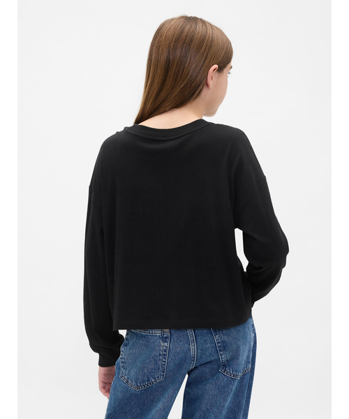 GAP(ギャップ)の「オーバーサイズ グラフィックTシャツ (キッズ)(Tシャツ/カットソー・キッズ・ブラック/オフホワイト・120cm/130cm/110cm/140cm/150cm/160cm)」の4枚目の写真