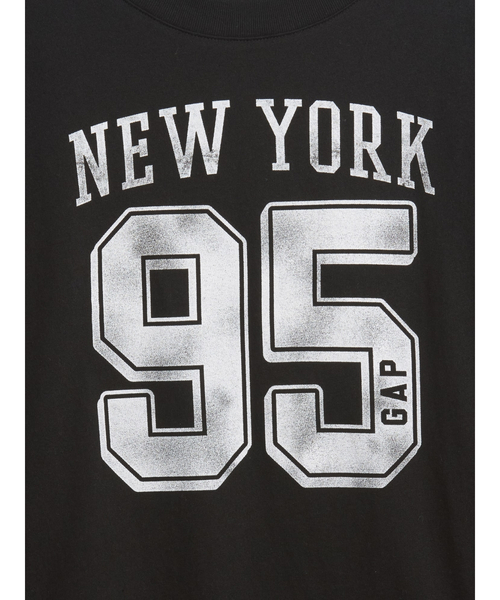 GAP(ギャップ)の「オーバーサイズ グラフィックTシャツ (キッズ)(Tシャツ/カットソー・キッズ・ブラック/オフホワイト・120cm/130cm/110cm/140cm/150cm/160cm)」の5枚目の写真