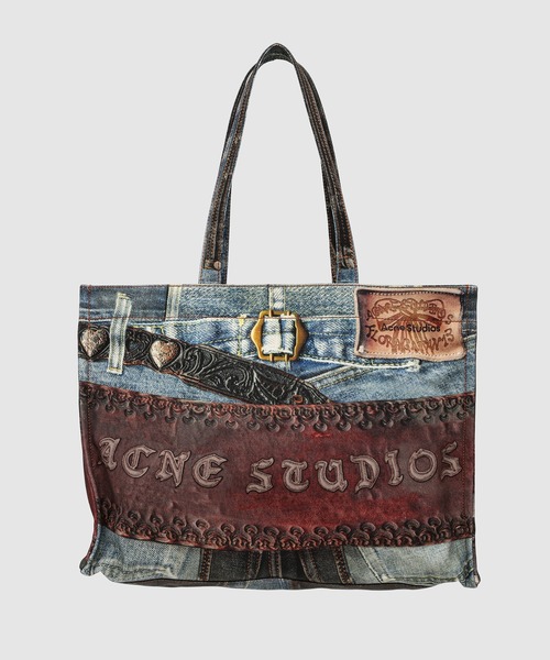 Acne Studios（アクネストゥディオズ）の「FN-UX-BAGS000205（トートバッグ・メンズ・ブラック×ブルー・ONE SIZE）」の2枚目の写真