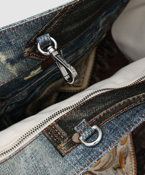 Acne Studios（アクネストゥディオズ）の「FN-UX-BAGS000205（トートバッグ・メンズ・ブラック×ブルー・ONE SIZE）」の4枚目の写真