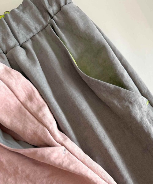 Q(キュー)の「ピーチジョガーパンツ(その他パンツ・レディース・ベビーピンク/グレー・MEDIUM)」の9枚目の写真