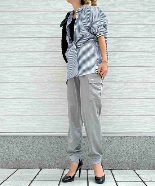 Q(キュー)の「ピーチジョガーパンツ(その他パンツ・レディース・ベビーピンク/グレー・MEDIUM)」の14枚目の写真