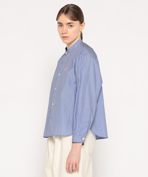 WOMEN'S COTTON POPLIN BAND COLLAR SHIRT（シャツ/ブラウス）｜DANTON