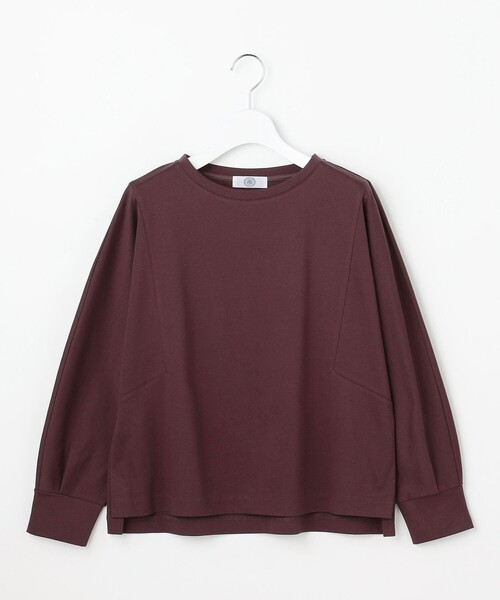J.PRESS Ladies(J.プレス レディス)の「ポンチ ボートネック カットソー(Tシャツ/カットソー・レディース・ベージュ系/ブルー系/ワイン系・SMALL)」の13枚目の写真