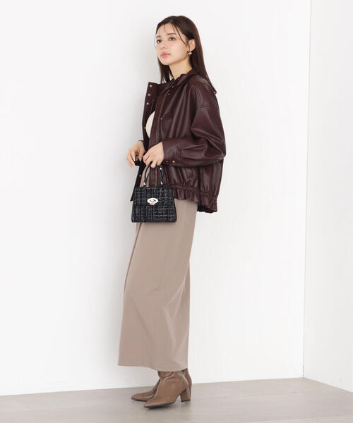 PROPORTION BODY DRESSING(プロポーションボディドレッシング)の「タックタイトスカート / 1215220919(スカート・レディース・ブラック/ベージュ/ブラウン・MEDIUM/P/S)」の13枚目の写真