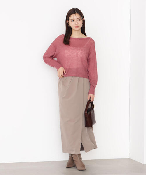 PROPORTION BODY DRESSING(プロポーションボディドレッシング)の「タックタイトスカート / 1215220919(スカート・レディース・ブラック/ベージュ/ブラウン・MEDIUM/P/S)」の17枚目の写真