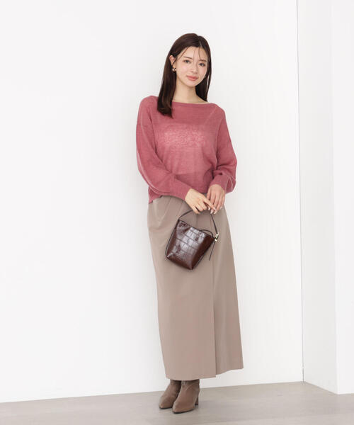 PROPORTION BODY DRESSING(プロポーションボディドレッシング)の「タックタイトスカート / 1215220919(スカート・レディース・ブラック/ベージュ/ブラウン・MEDIUM/P/S)」の19枚目の写真