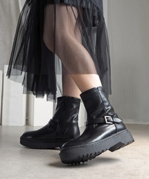 minia | 重厚感を味方に 無骨厚底エンジニアブーツ(ブーツ)