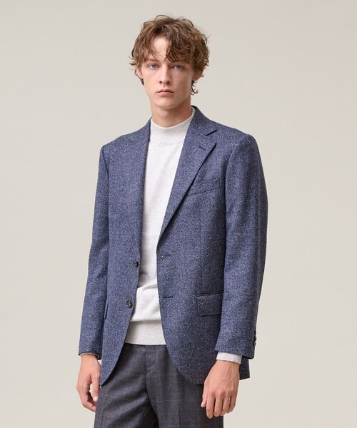 セール】【ZIGNONE SOUL / ジニョーネ ソウル】 ウールシルクツイード